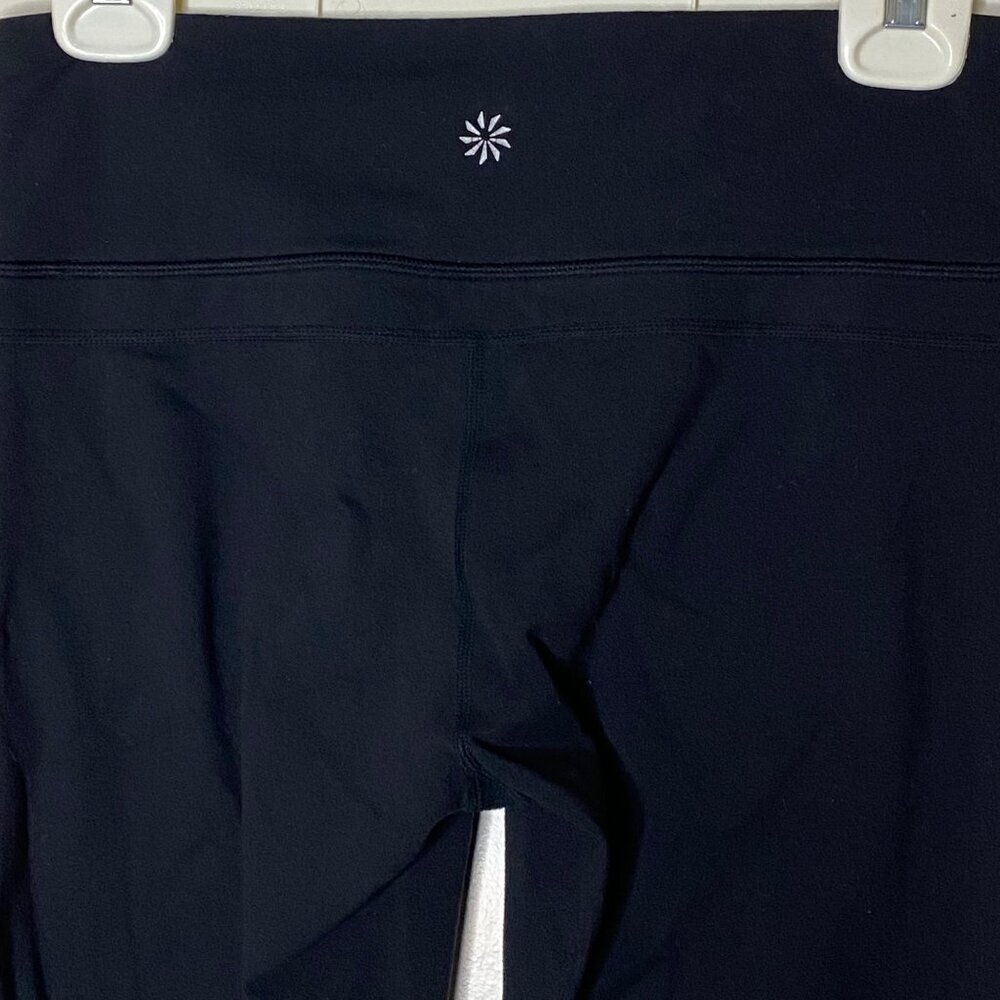 Athleta Straight Up Crop Leggings M Black Yoga Capri 983309 - Picture 5 of 10